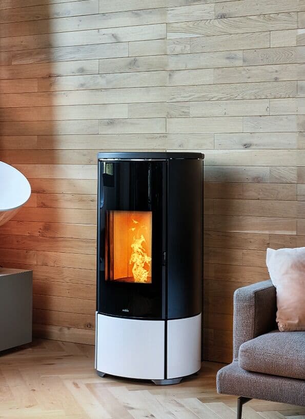 Poêle à granulé Nobis A8 installé à Beaume de venise (84190) dans le Vaucluse par Flamme Concept