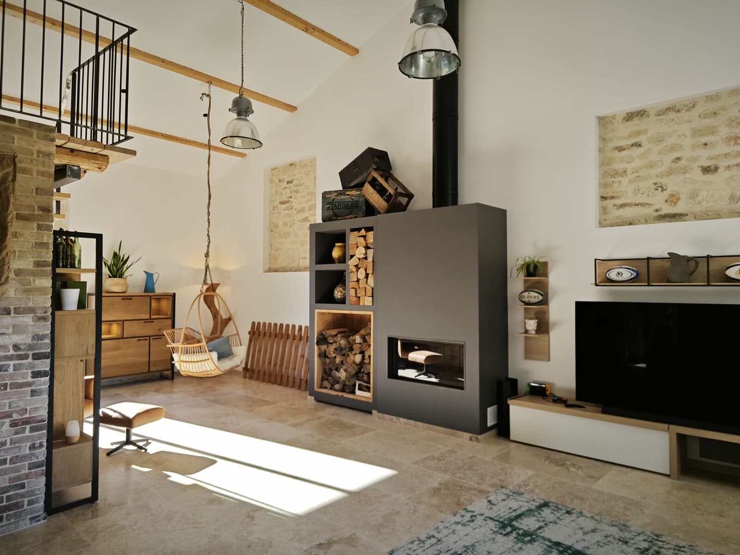 Cheminée Kalfire à L'Isle-sur-la-Sorgue, vue 4, réalisation Flamme Concept