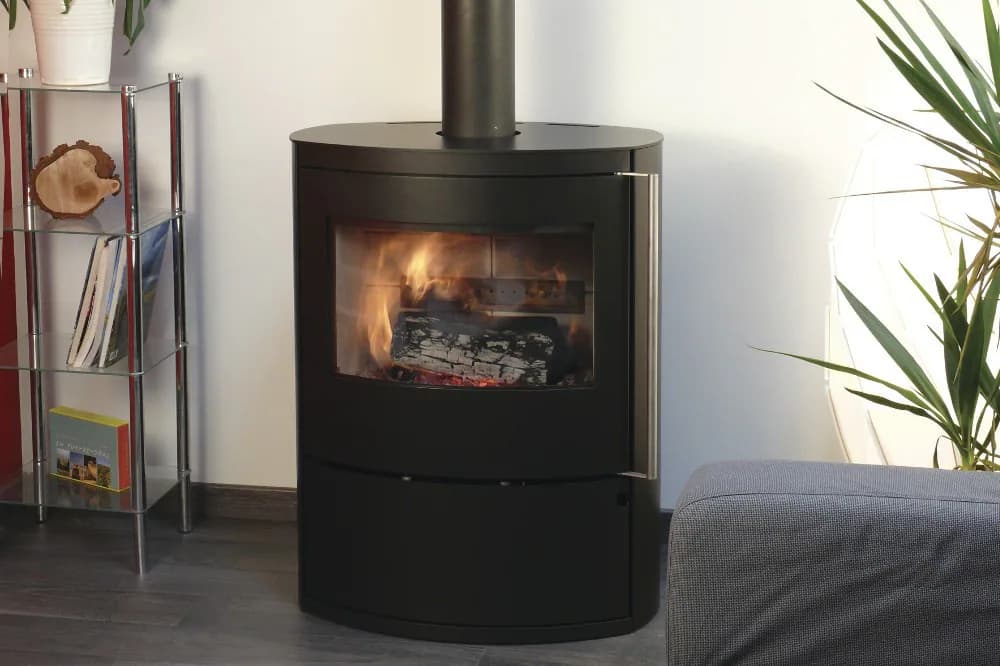 Fonte Flamme Bombay acier noir, vue principale, visuel fabricant