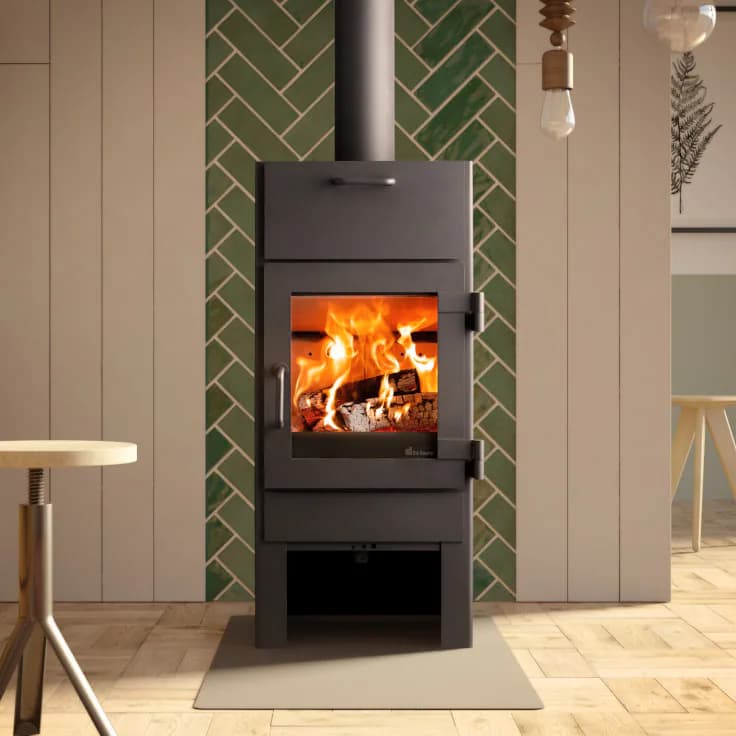 Fonte Flamme Lars 1000 avec compartiment four, vue principale, visuel fabricant