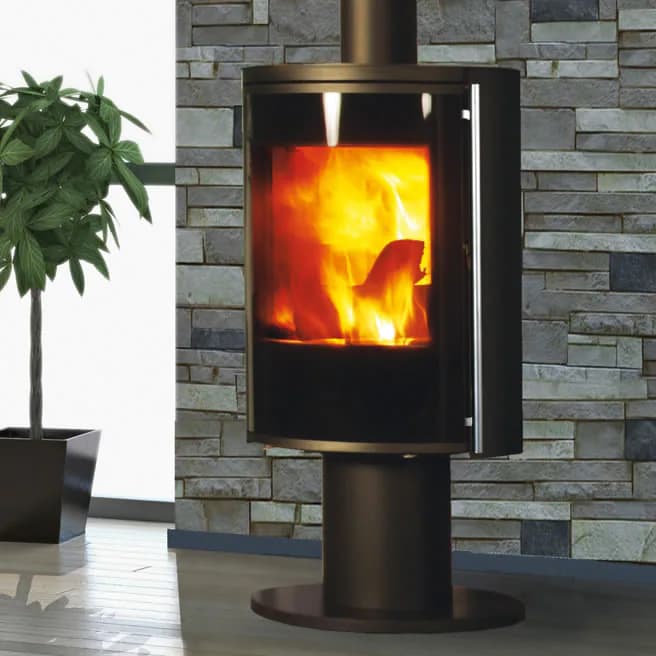 Fonte Flamme Nara porte verre sérigraphié, vue principale, visuel fabricant