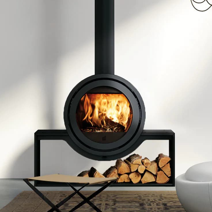 Fonte Flamme Odin Front sur plateau 104 cm, vue principale, visuel fabricant