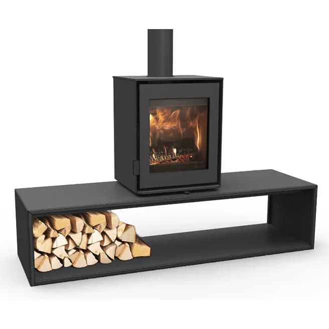 Fonte Flamme Poêle bois Modivar 5 Plateau droit, vue principale, visuel fabricant