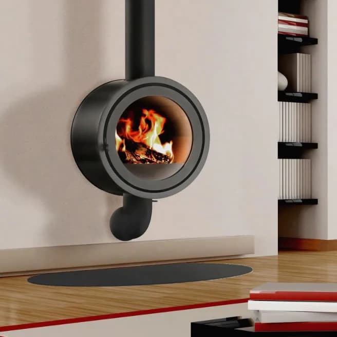 Fonte Flamme Poêles à bois Odin Front Wall, vue principale, visuel fabricant