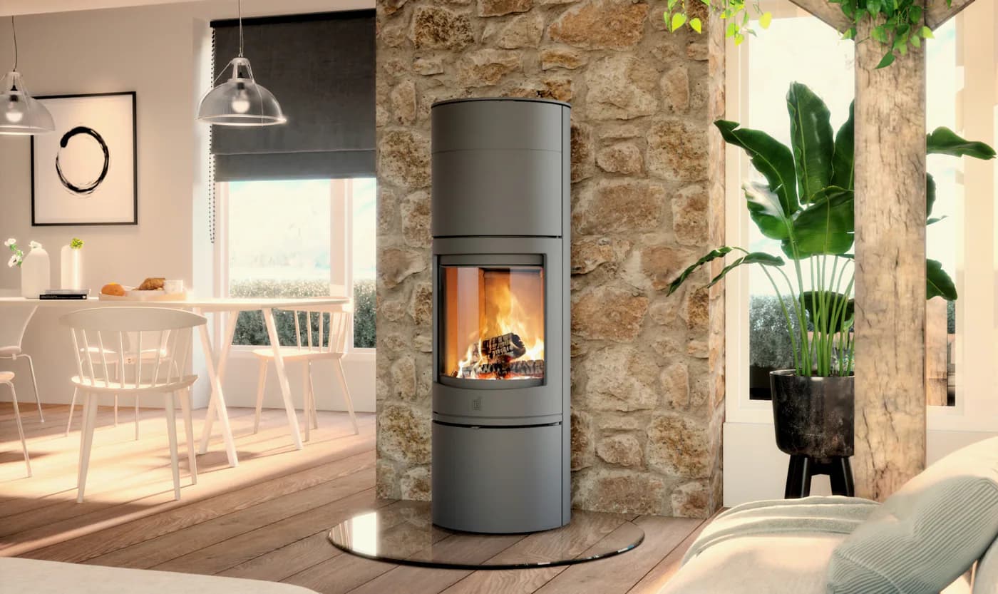Fonte Flamme Poêles à bois Orbe High, vue principale, visuel fabricant