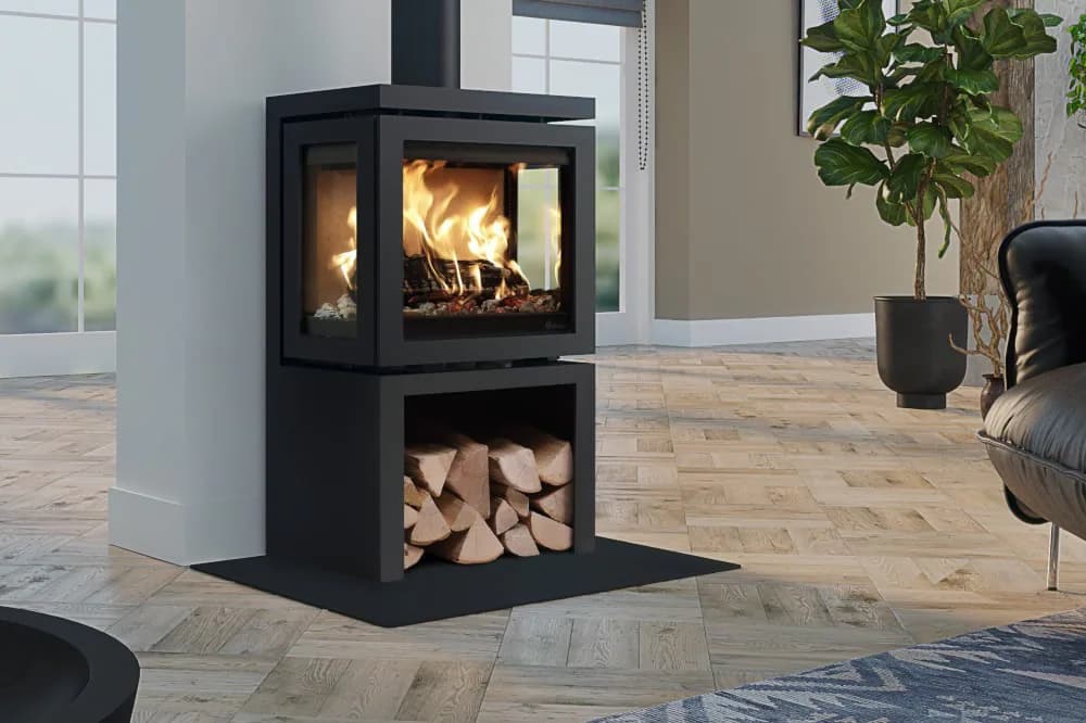 Fonte Flamme Vidar Triple Small Store, vue principale, visuel fabricant